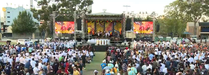 The final mass of the Australian Catholic Youth Festival in Perth