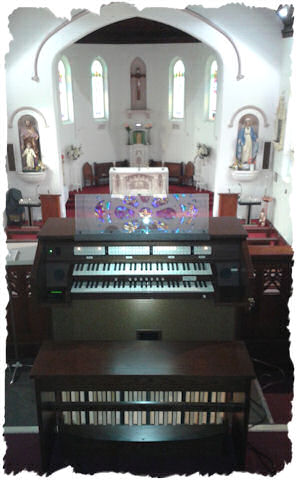 The organ at the Catholic church in Beaconsfield