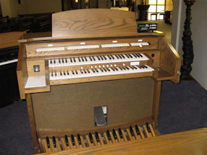 The organ in the Holy Family Church in Kalamunda