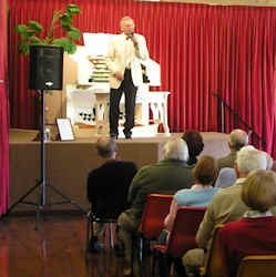 Enjoying the music at the 2008 Anniversary concert