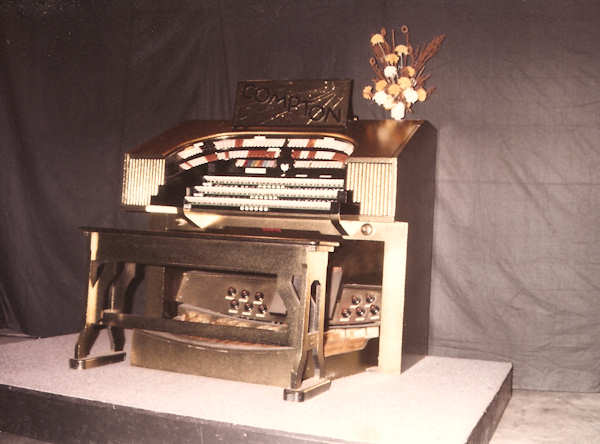 The Compton theatre organ as it was installed in the Myaree factory