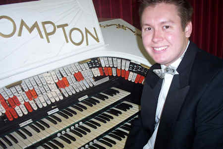 Heath Wooster at the Compton organ