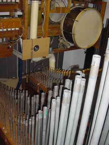 Pipes in the accompaniment chamber