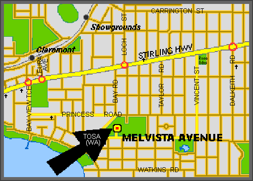 Map showing location of the John Leckie Pavilion