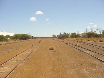 The railway yards