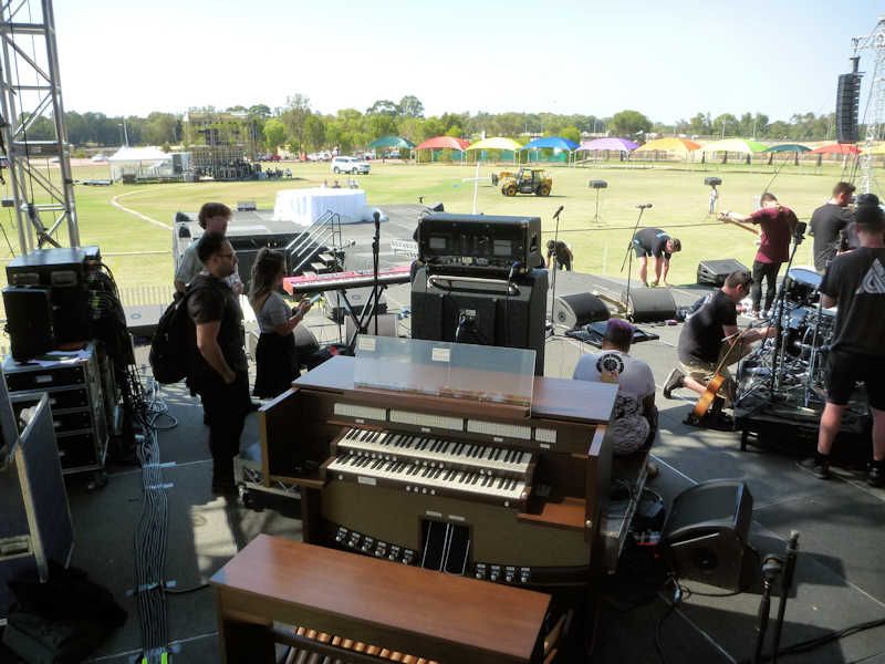 The Allen L-124 being prepared for the concluding mass