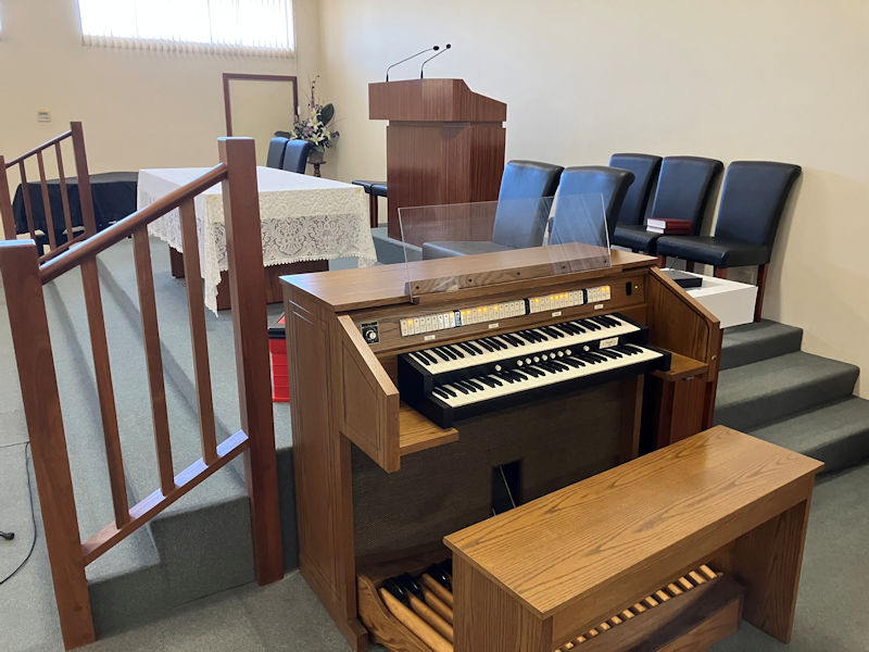 The organ installation at the Bible Presbyterian Church in Mount Pleasant
