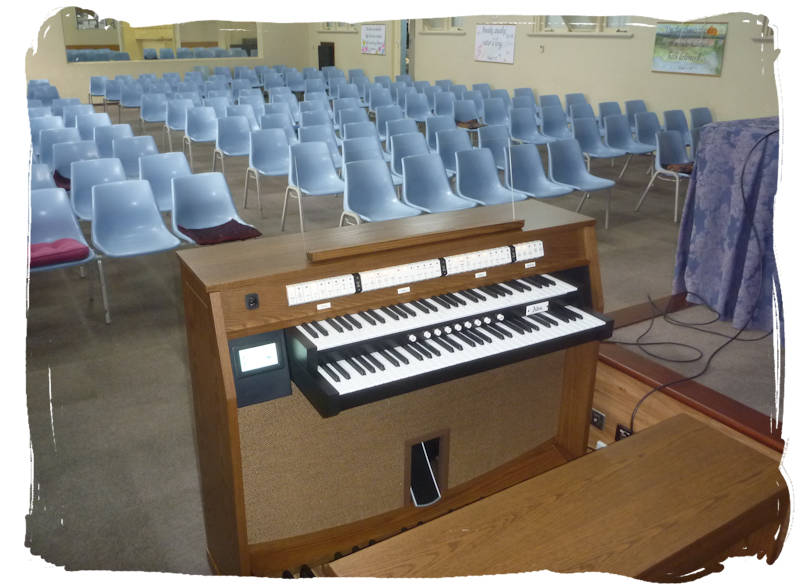 Allen Repertoire II installed at the Christadelphian Hall in Victoria Park Western Australia