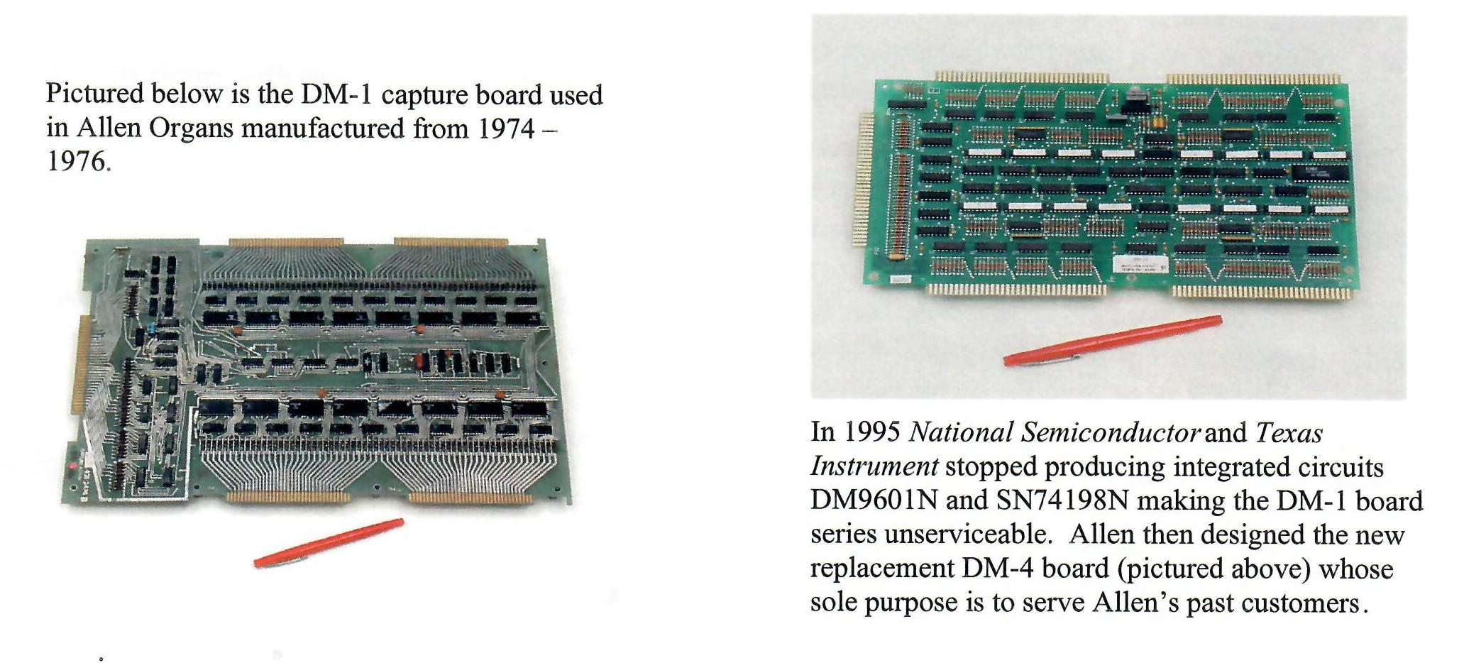 Redesigned organ circuit board