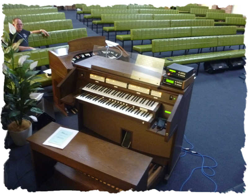 The organ in the Seventh Day Adventist Church in Maida Vale