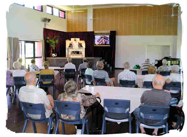 Back in the newly refurbished hall in 2013