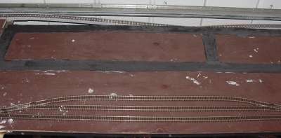 Laying the track and roads