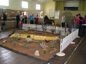 The annual wildflower display in the Hall